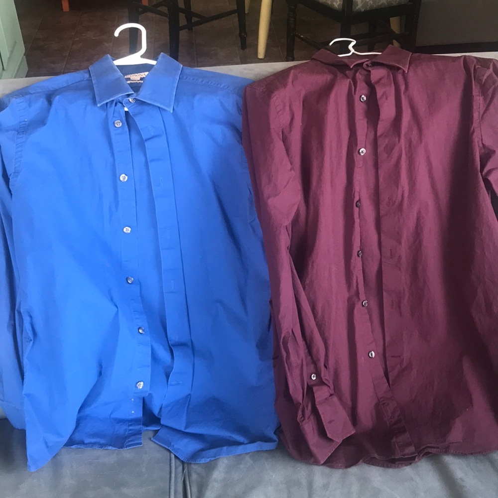 (Lot of 2) Merona Men’s Medium Dress Button-up